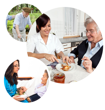 Carer with patients